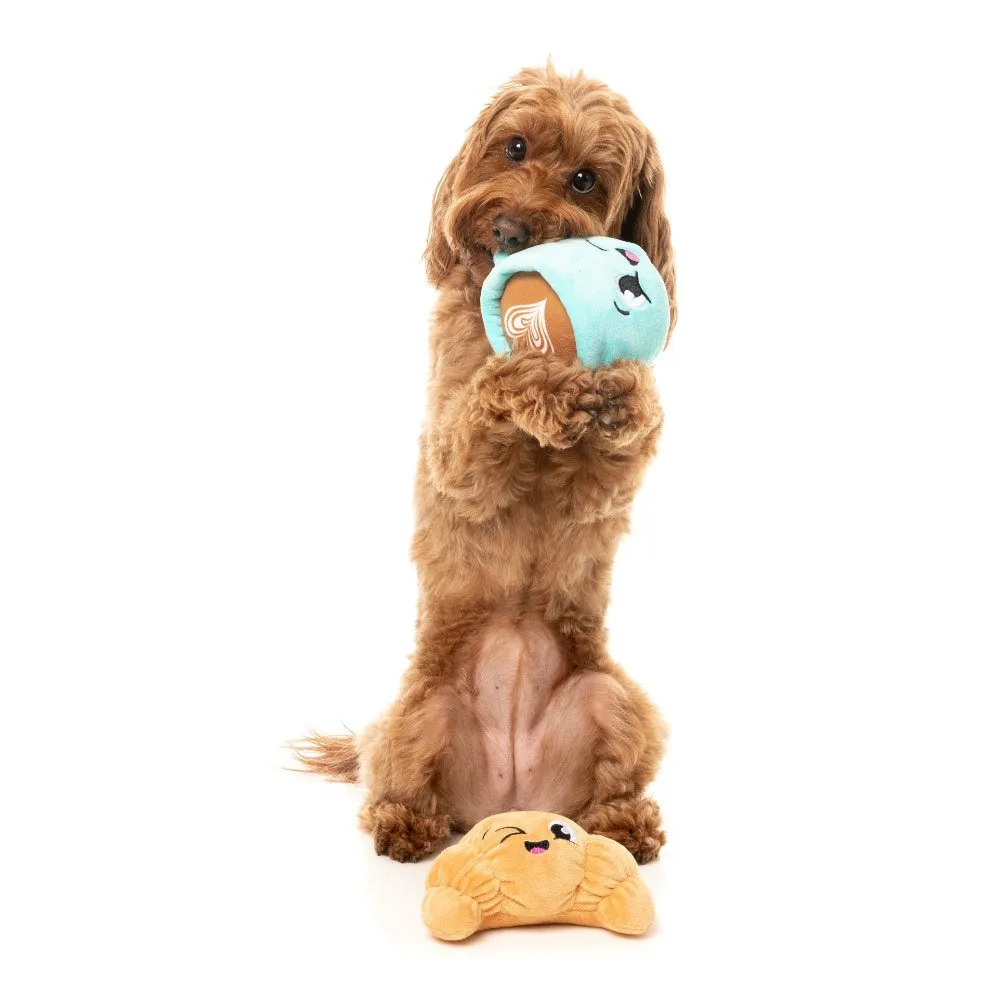 15% OFF: FuzzYard Croissant & Cappuccino 2 Pcs Dog Toy