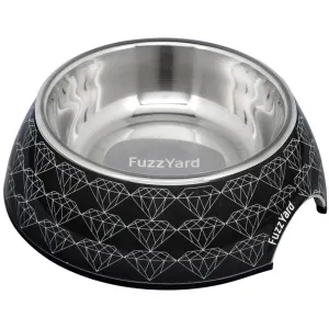 15% OFF: FuzzYard Easy Feeder Dog Bowl (Black Diamond)