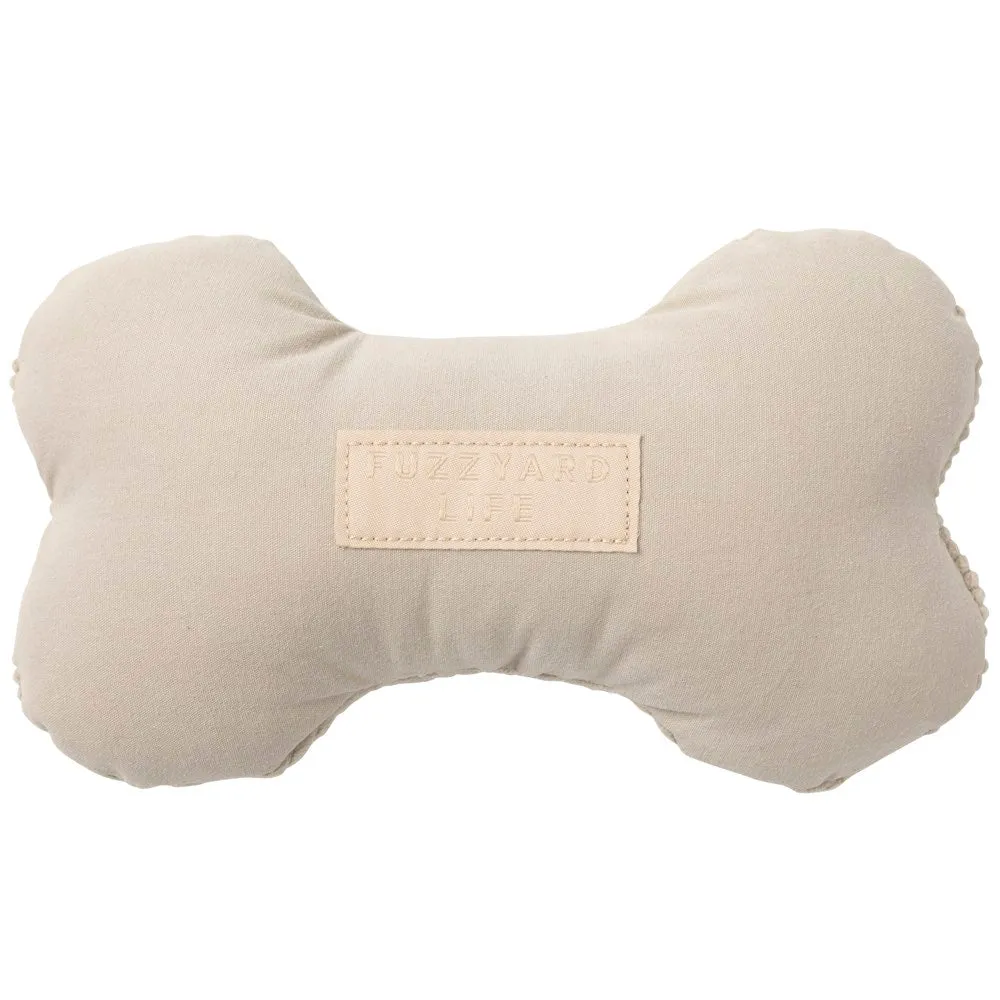 15% OFF: FuzzYard Life Bone Plush Dog Toy (Sandstone)
