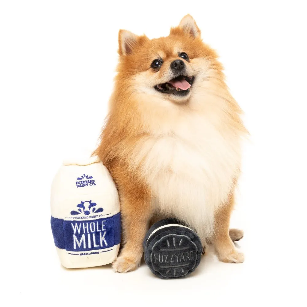 15% OFF: FuzzYard Milk & Cookie 2 Pcs Dog Toy