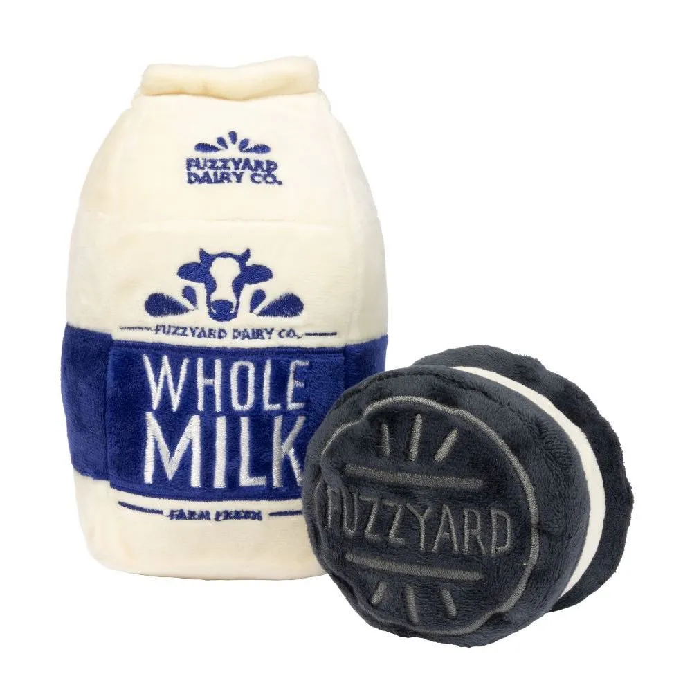 15% OFF: FuzzYard Milk & Cookie 2 Pcs Dog Toy