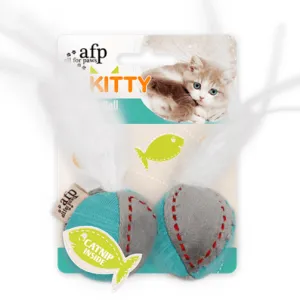 AFP Kitty-Feather Ball - Turquoise