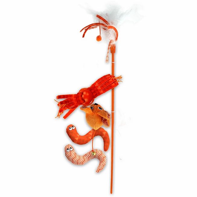 AFP Modern Cat-Magic Wings Wand - 5 Pk Orange