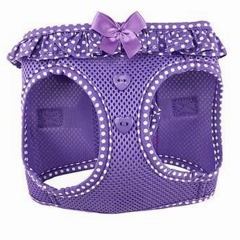 American River Choke Free Harness - Paisley Purple Polka Dot