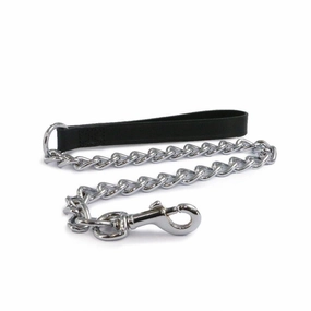Ancol Classic Lth Chain XHvy Lead Bk