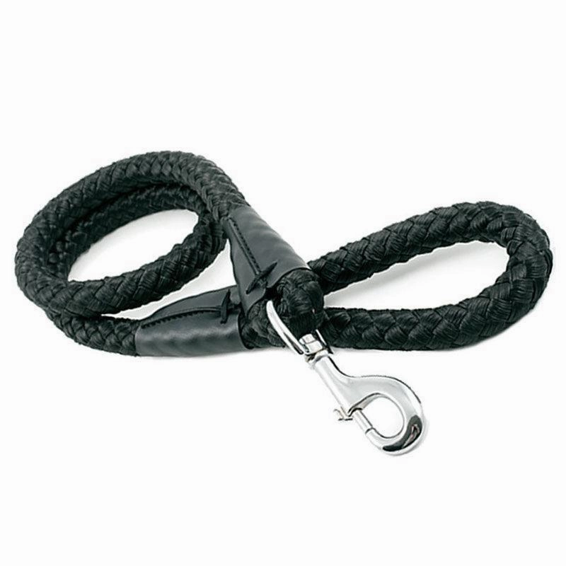 Ancol Nyl Sup Rope Lead Blck 20mm