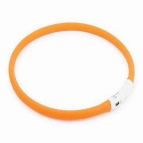 Ancol Rechargeable Flashing Band Orange 58cm