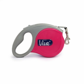 Ancol Viva Retractable Lead Med Pink