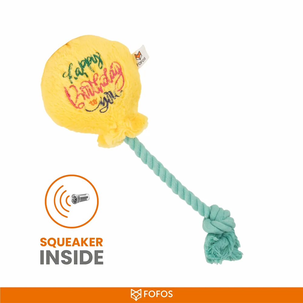 Barkbutler x Fofos Birthday Balloon Plush Toy for Dogs