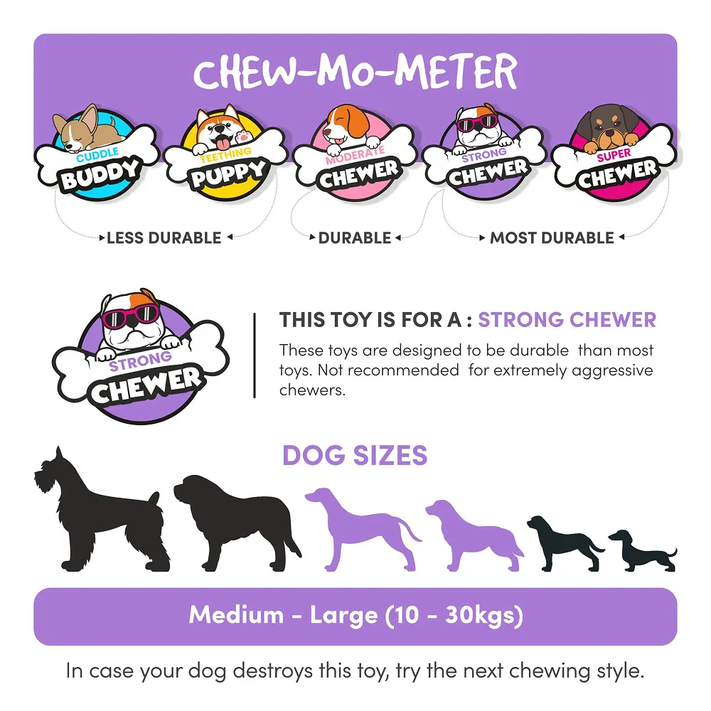 Barkbutler x Fofos Durable Sea Bass Chew Toy for Dogs