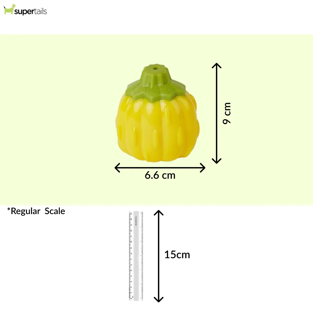 Barkbutler x Fofos Giggling Vegi Bites Pumpkin Squeaky Chew Toy for Dogs