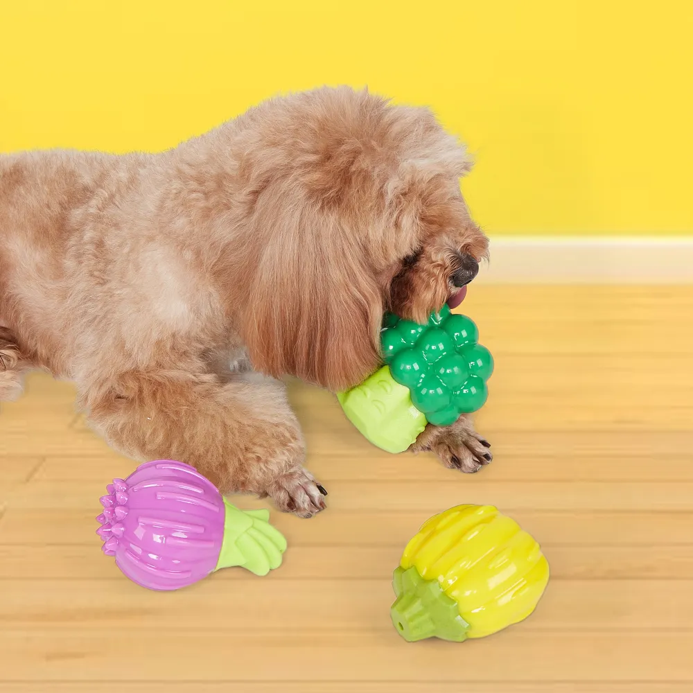 Barkbutler x Fofos Giggling Vegi Bites Pumpkin Squeaky Chew Toy for Dogs