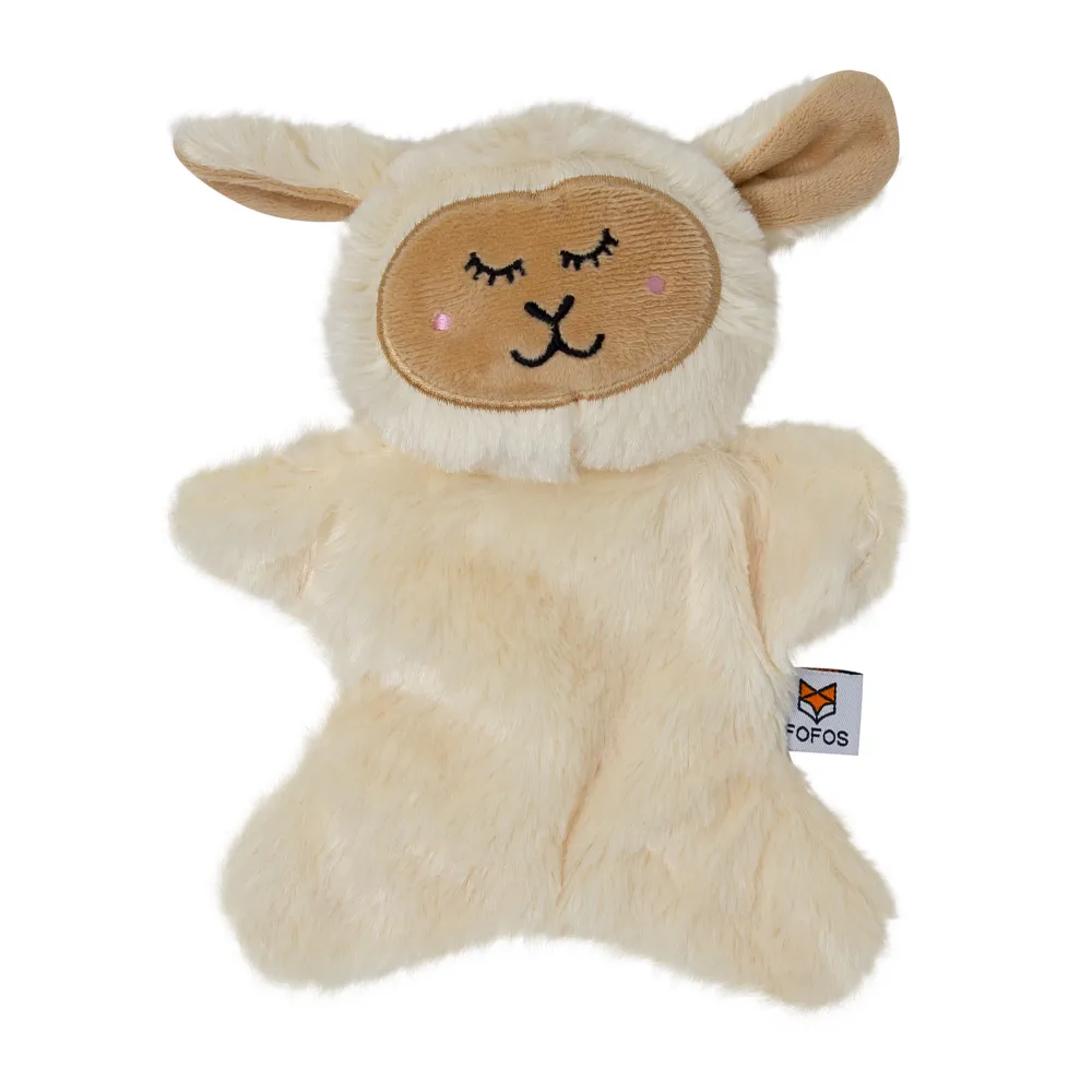 Barkbutler x Fofos Glove Plush Sheep Toy for Dog (Beige)
