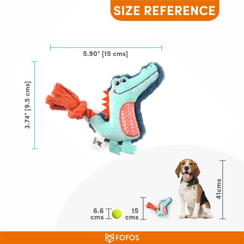 Barkbutler x Fofos Puppy Alligator Toy for Dogs