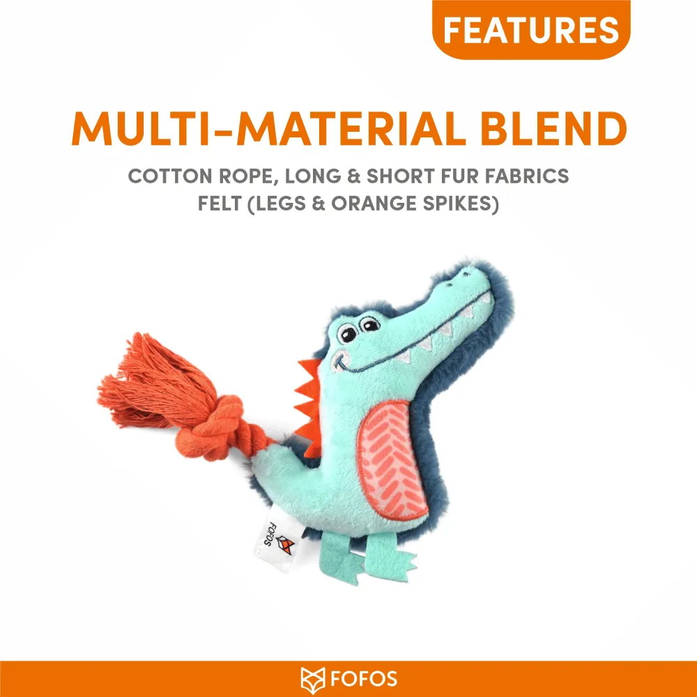 Barkbutler x Fofos Puppy Alligator Toy for Dogs