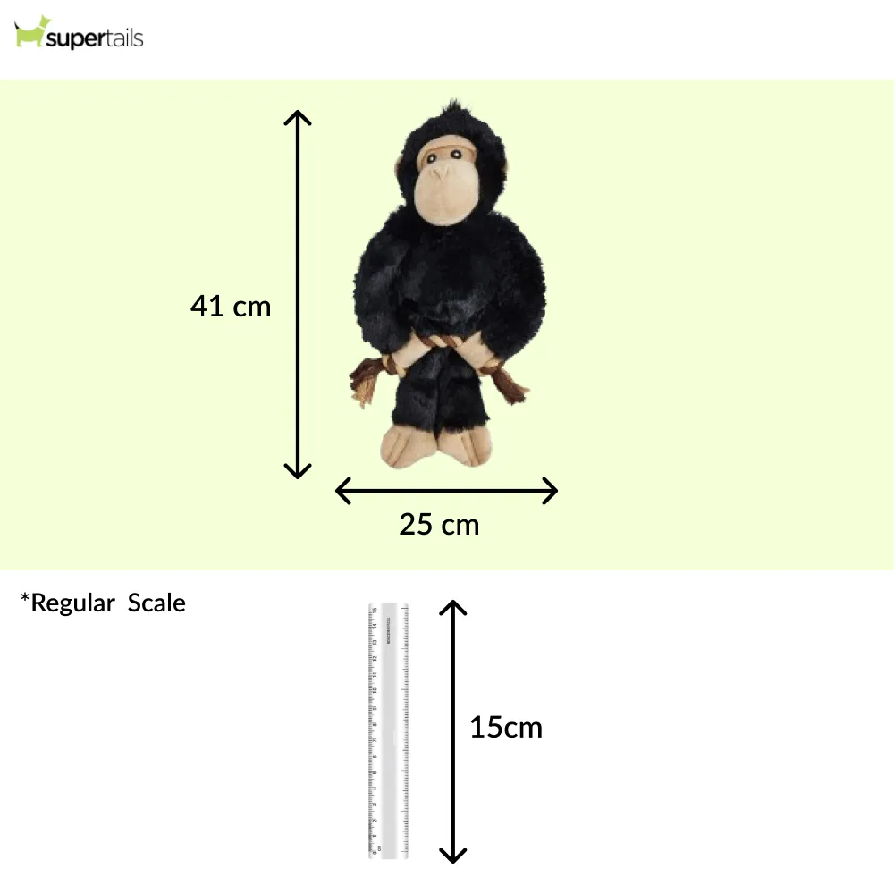 Barkbutler x Fofos Wildlife Gorilla Plush Toy for Dogs