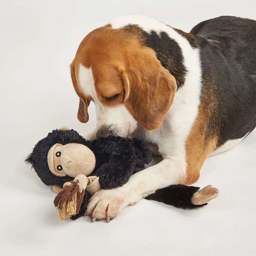 Barkbutler x Fofos Wildlife Gorilla Plush Toy for Dogs