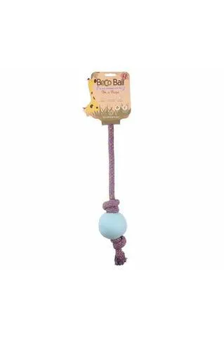 Beco Natural Rubber Ball on Rope for Dogs