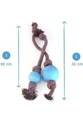 Beco Natural Rubber Ball on Rope for Dogs
