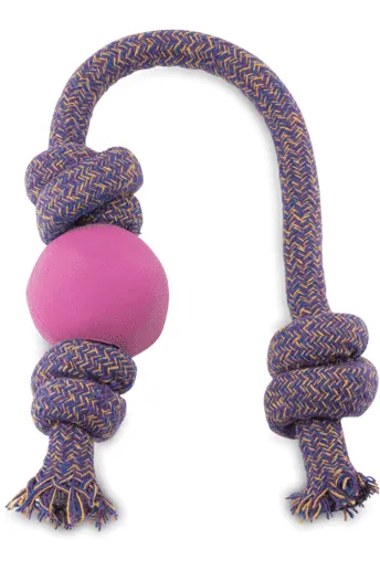 Beco Natural Rubber Ball on Rope for Dogs