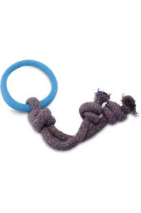 Beco Natural Rubber Hoop on Rope for Dog