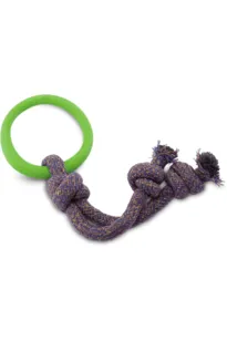 Beco Natural Rubber Hoop on Rope for Dog