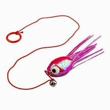 Blinky octopus with elastic 16,5x7x3cm purple