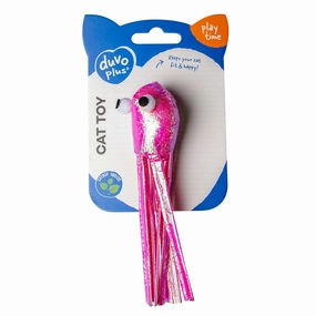 Blinky octopus with elastic 16,5x7x3cm purple