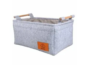 BORIS BASKET 46x34x22cm grey wash