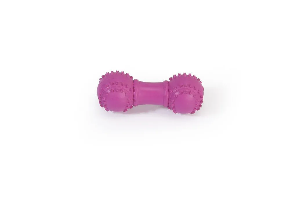 Camon Rubber Toy with Squeaker  Dumbbell with Balls