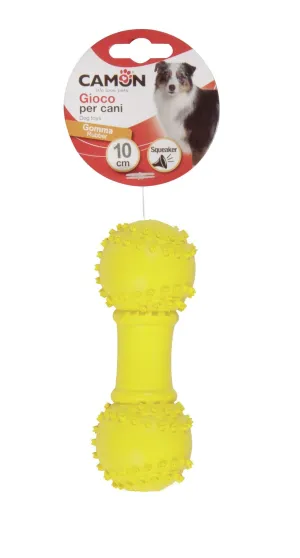 Camon Rubber Toy with Squeaker  Dumbbell with Balls
