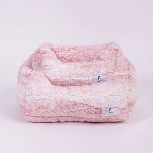 Cashmere Dog Bed in Pink Fawn