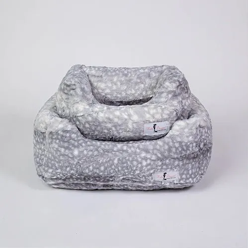 Cashmere Dog Bed in Silver Fawn