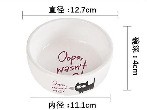 Cat Ceramic Bowls As Photo 12*12*4.5Cm Design 1