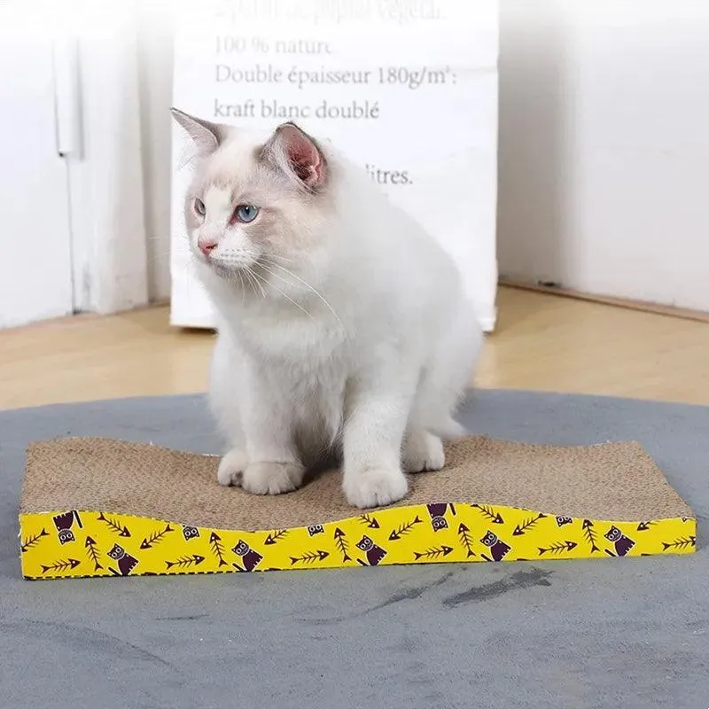 Cat Scratching Corrugated Board