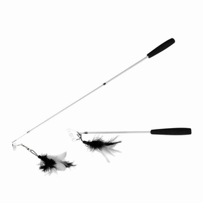 Cat Fishing Rod Telescope 35-95CM black/white