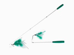 Cat Fishing Rod Telescope 35-95CM green/white