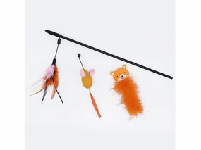 Cat Play Rob / Orange Fox And Mouse Cat Stick Suit