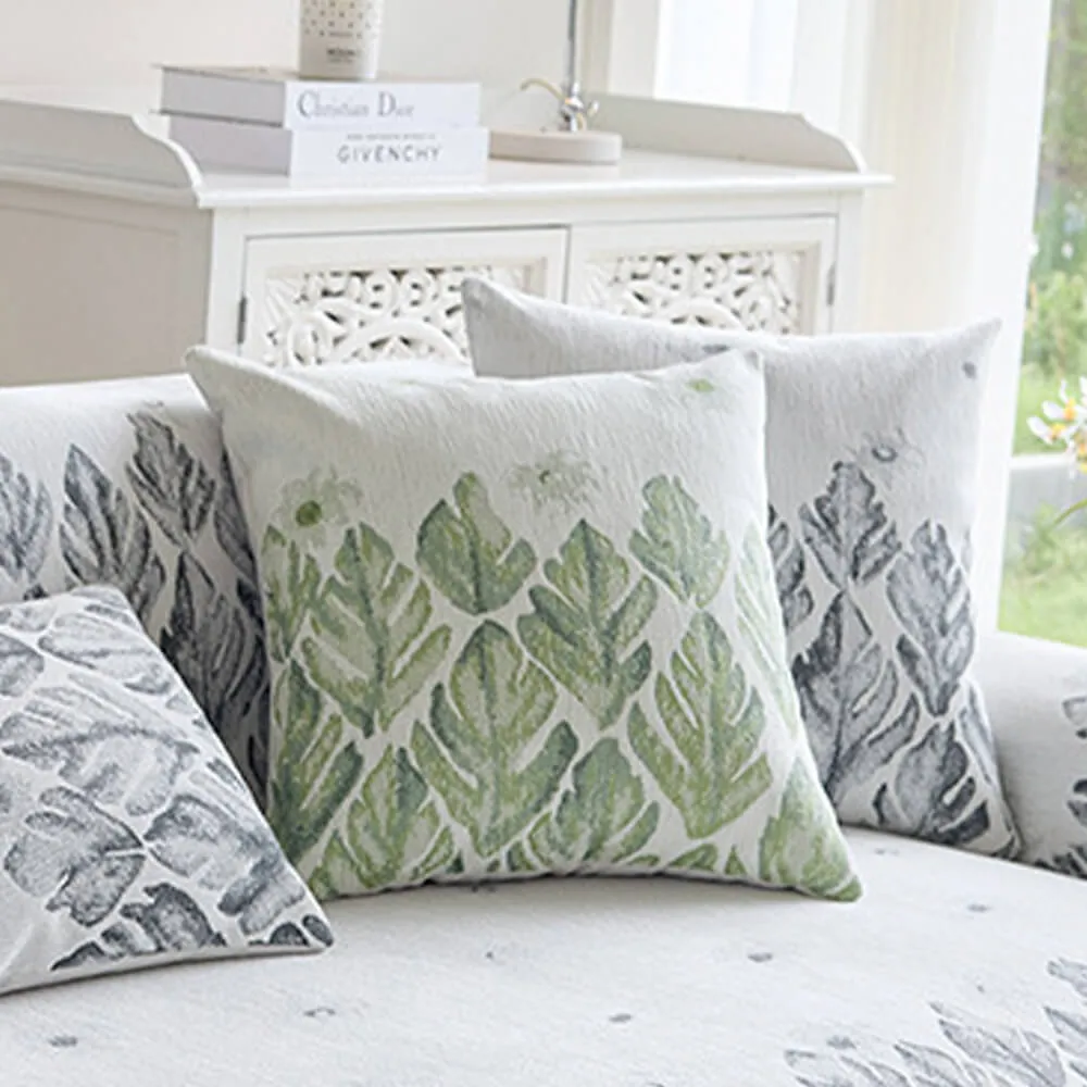 Chenille Romantic Botanical Design Comfortable Couch Cover