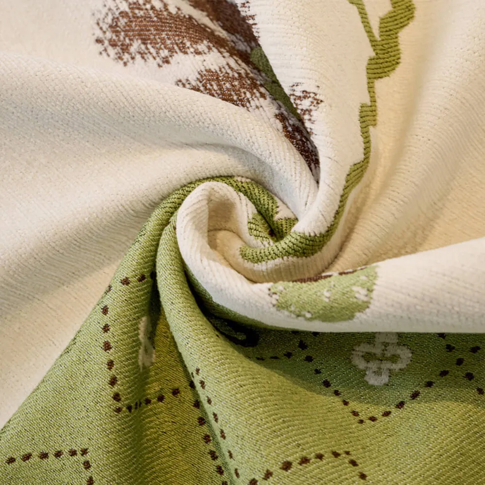 Chenille Scratch-resistant Fabric Pastoral Style  Irregular Shaped Non-slip Couch Cover
