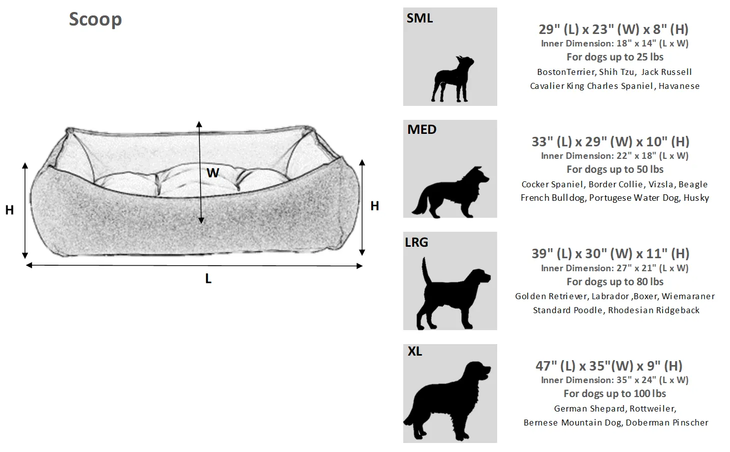 Christmas Holiday Dog Bed | Crimson