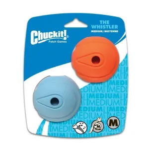 Chuckit Whistler Ball Medium Dog Toy 2 Pack ($)($)