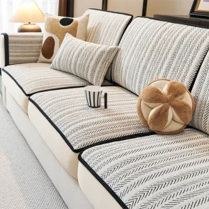 Classic Retro Stretch Chenille Couch Cover C Full Protection with Elegant Design