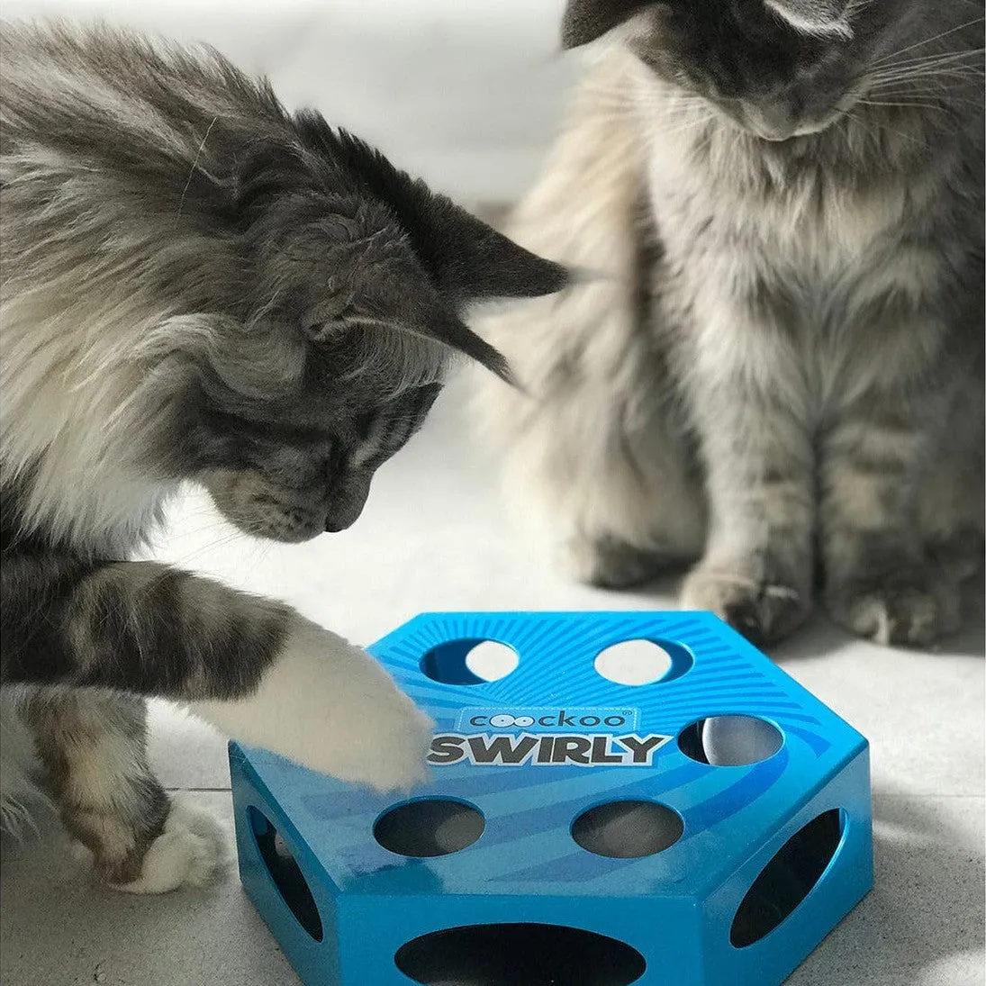 Coockoo Swirly 20,4x6,8x23cm blue