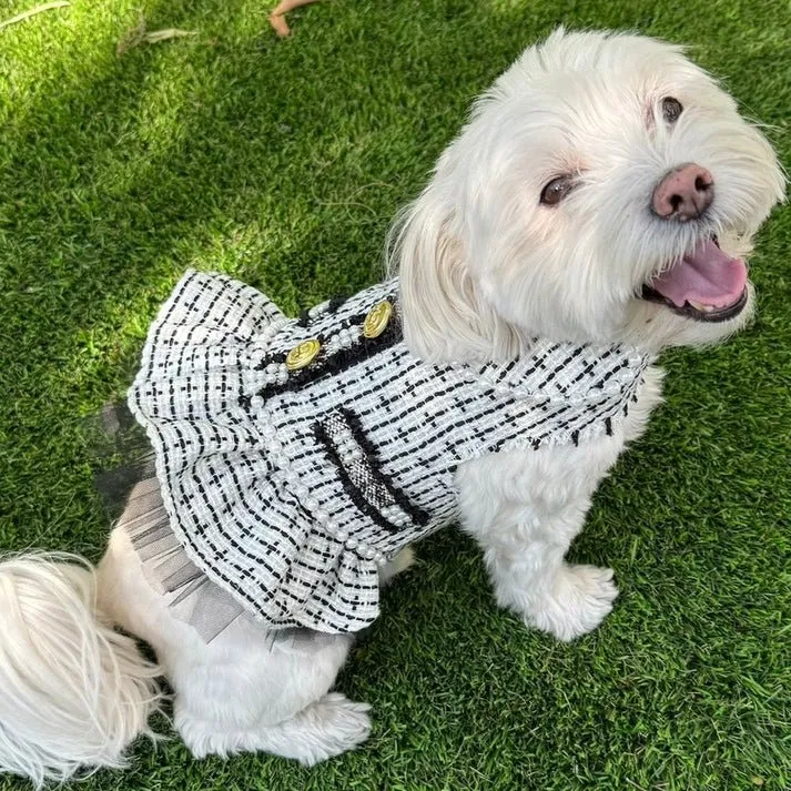 Country Club Black/White Tweed