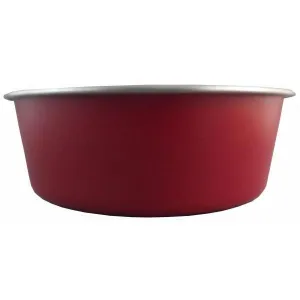 Delisio Design Stainless Steel Dog Bowl Red Large ($)($)