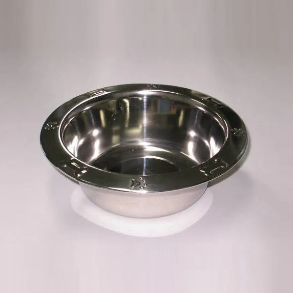 Dexpex Embossed Broad Rim Feed Bowl Paws/Bones 2.80L