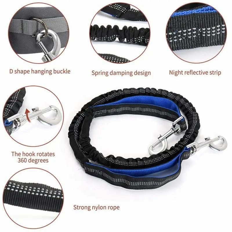 Dog Walking Belt & Lead - Hiking, Running Fully Adjustable