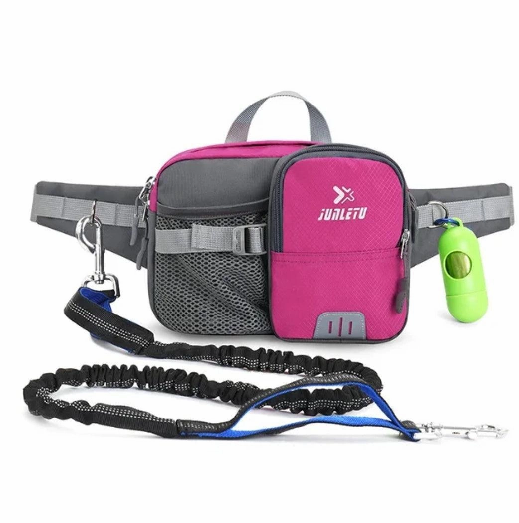 Dog Walking Belt & Lead - Hiking, Running Fully Adjustable