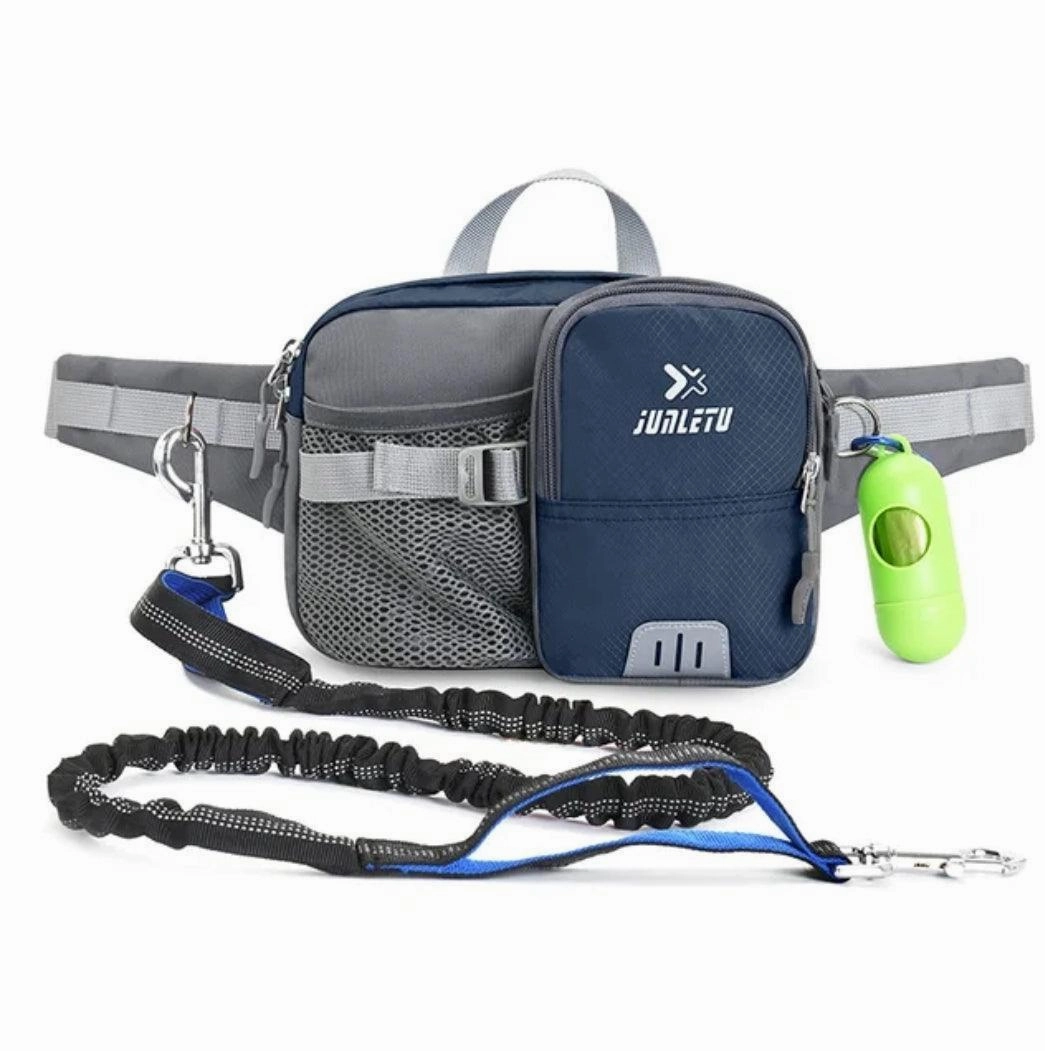 Dog Walking Belt & Lead - Hiking, Running Fully Adjustable